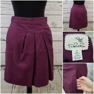 Anthropologie plum skirt with pockets